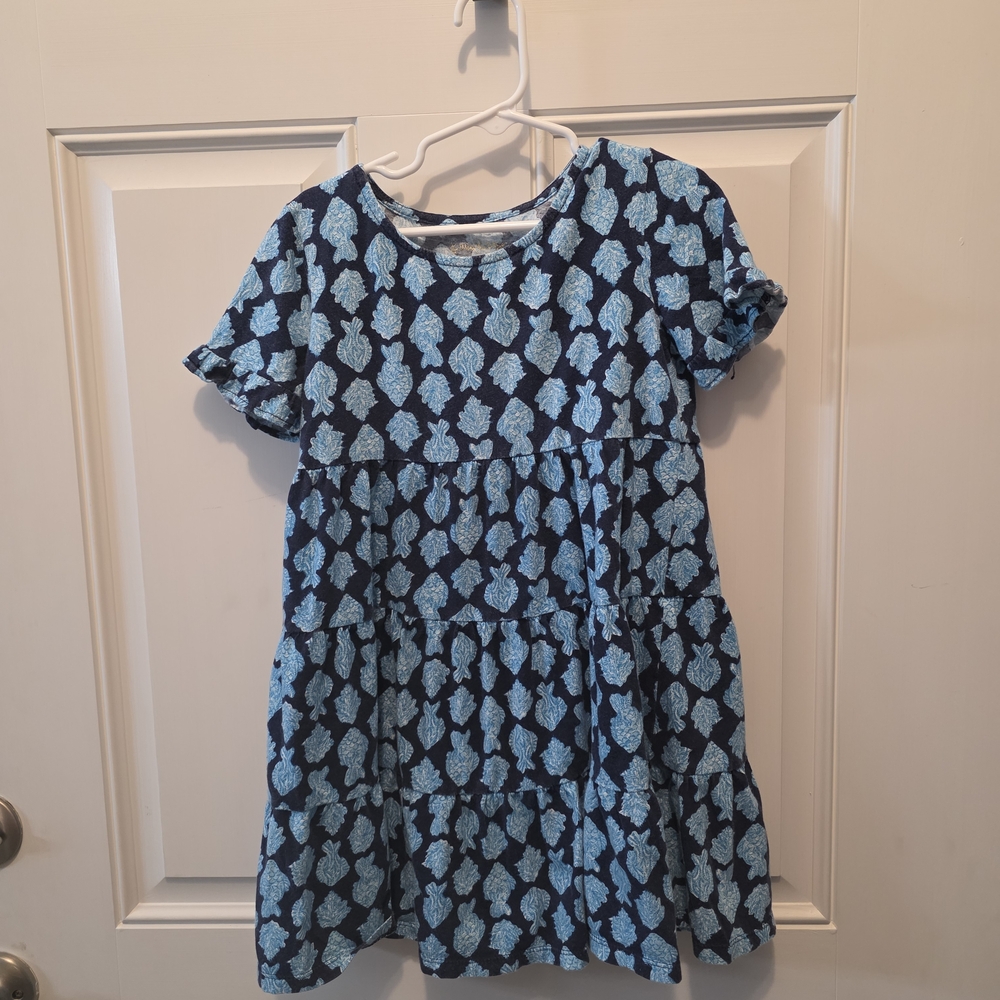Lilly Pulitzer Navy and Light Blue Kids Dress